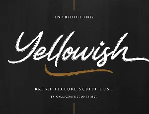 Yellowish Demo font