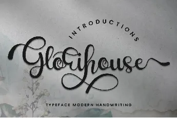 Glorihouse font