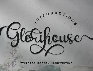 Glorihouse font