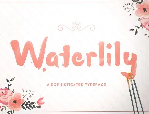 Waterlily font