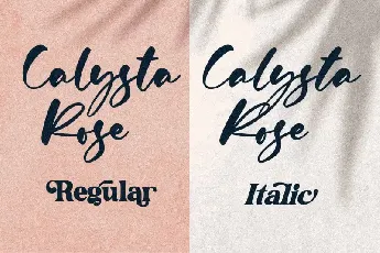 Calysta Rose Script font