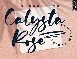 Calysta Rose Script font