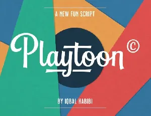 Playtoon – Fun Script font