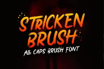 Stricken Brush font