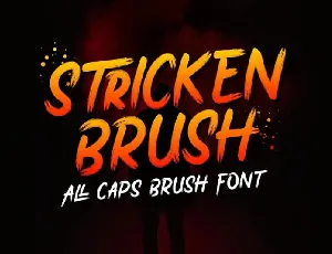 Stricken Brush font