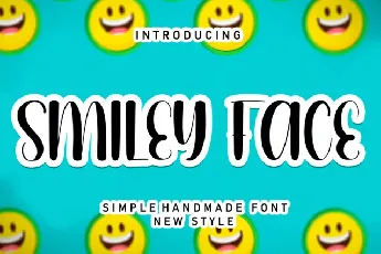 Smiley Face Display font