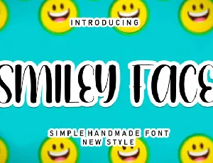 Smiley Face Display font