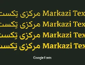 Markazi Text font