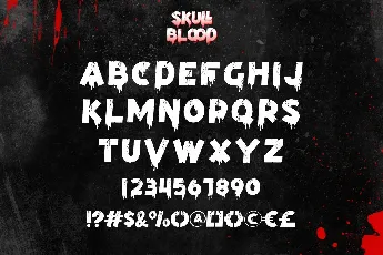 Skull Blood font