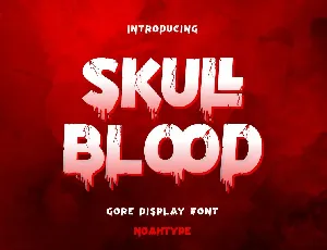 Skull Blood font