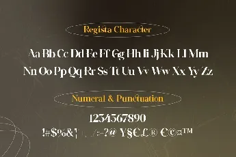 Regista font