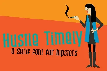 Hustle Timely font