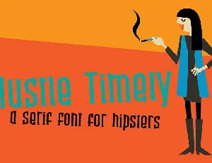 Hustle Timely font