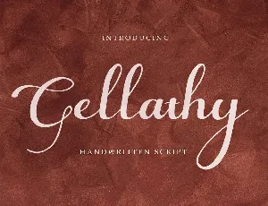 Gellathy font