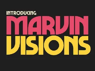 Marvin Visions font