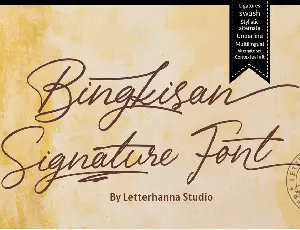 Bingkisan free font