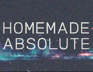 Homemade Absolute font