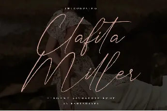 Clafita Miller font