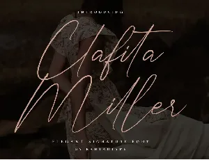 Clafita Miller font