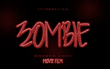 Zombie font