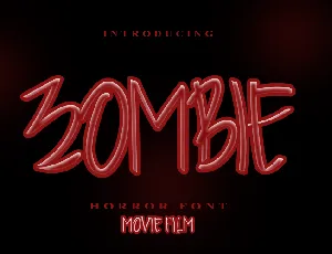 Zombie font