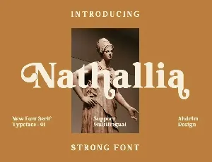 Nathallia font