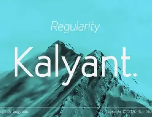 Kalyant Sans Family font