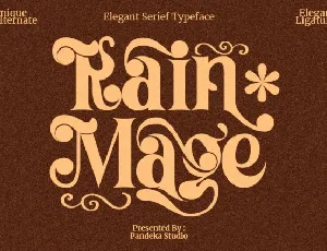 Rain Mage font