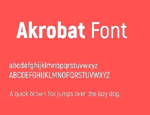 Akrobat font