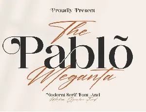 The Pablo Meganta Duo font