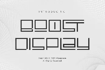 Boost Display font