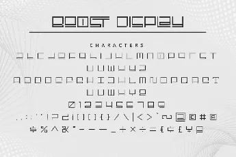 Boost Display font