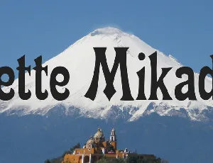 Fette Mikado font