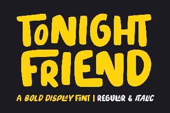 Tonight Friend font