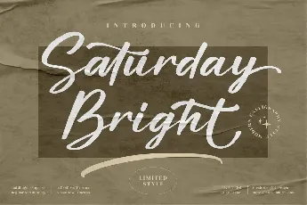 Saturday Bright font