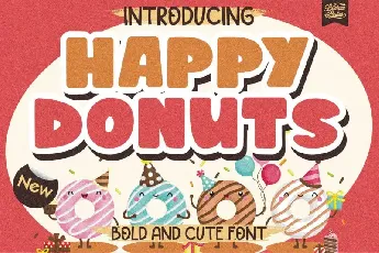 Happy Donuts Display font