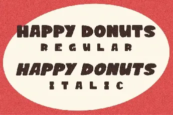 Happy Donuts Display font