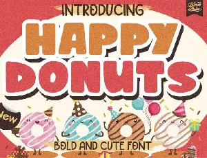 Happy Donuts Display font