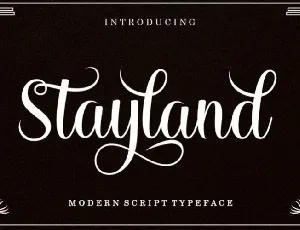 Stayland Calligraphy font