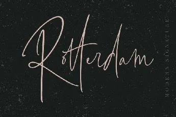 Rotterdam Signature font