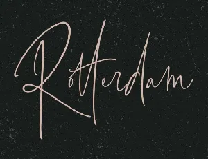 Rotterdam Signature font