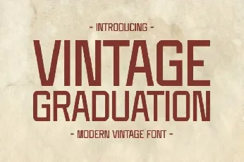 Vintage Graduation font