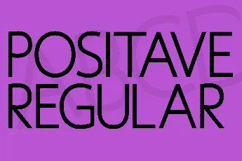 Positave font