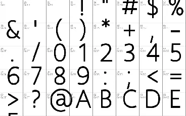 Positave font