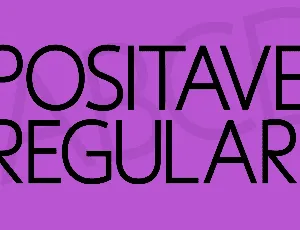 Positave font