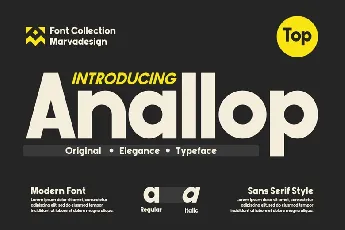 Anallop font