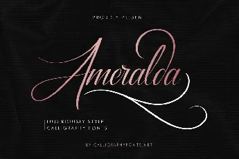 Ameralda Demo font