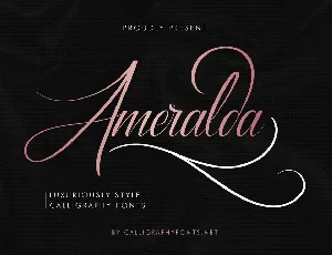 Ameralda Demo font