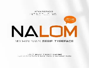 Nalom font