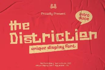 The Distriction font